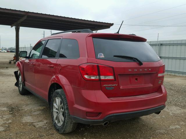 3C4PDCBG8FT577255 - 2015 DODGE JOURNEY SX RED photo 3