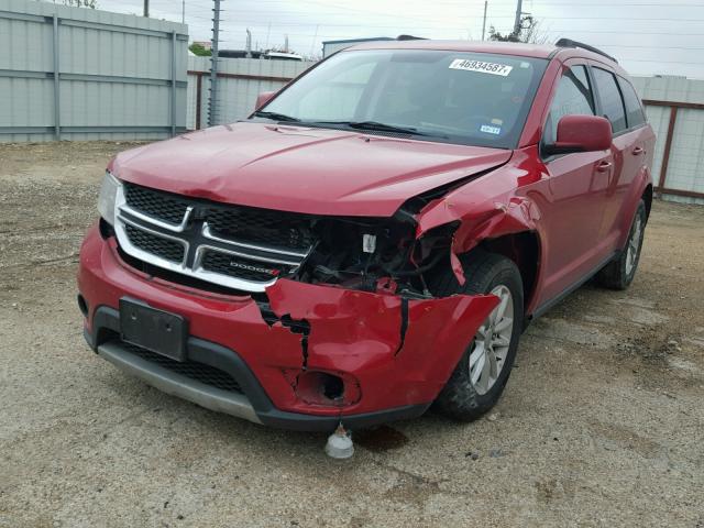 3C4PDCBG8FT577255 - 2015 DODGE JOURNEY SX RED photo 9