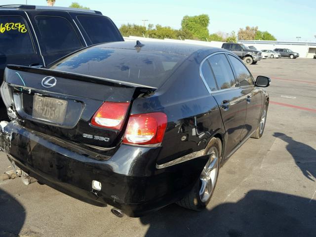 JTHBE96S490043632 - 2009 LEXUS GS 350 BLACK photo 4