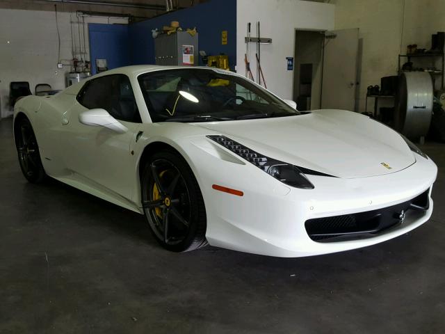 ZFF68NHA8F0204844 - 2015 FERRARI 458 SPIDER WHITE photo 1