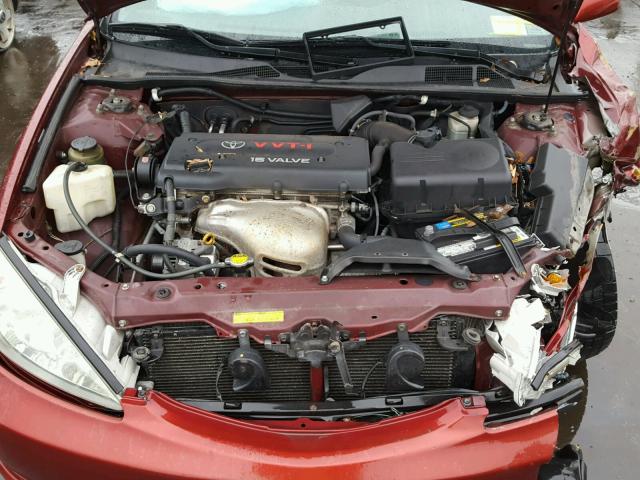 4T1BE32K63U195086 - 2003 TOYOTA CAMRY LE 红色 照片 7