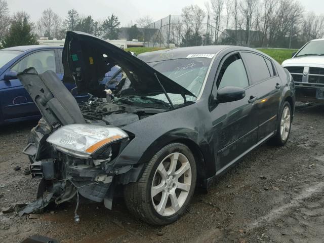 1N4BA41E47C847447 - 2007 NISSAN MAXIMA SE BLACK photo 2