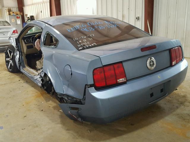 1ZVFT80N255158486 - 2005 FORD MUSTANG BLUE photo 3