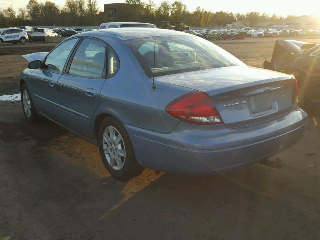 1FAHP53296A241587 - 2006 FORD TAURUS SE BLUE photo 3