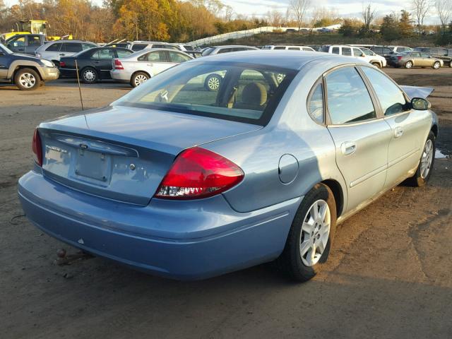 1FAHP53296A241587 - 2006 FORD TAURUS SE BLUE photo 4