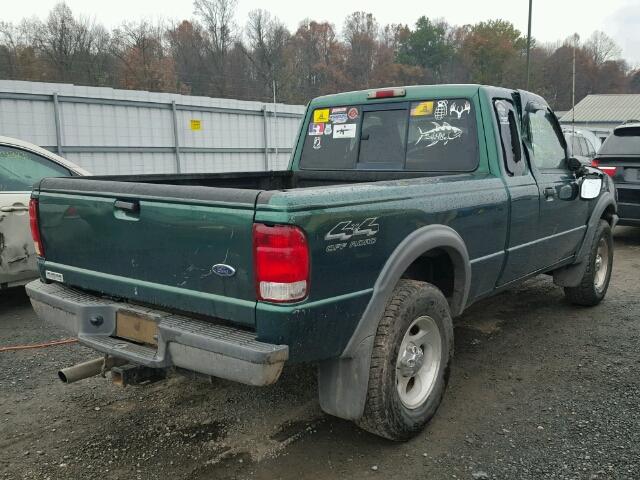 1FTZR15V9YTA43690 - 2000 FORD RANGER SUP GREEN photo 4