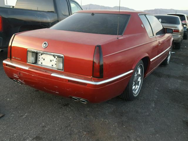 1G6EL12Y6VU612664 - 1997 CADILLAC ELDORADO RED photo 4