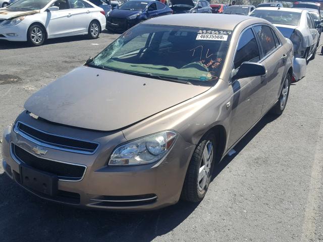1G1ZG57BX8F251696 - 2008 CHEVROLET MALIBU LS 棕色 照片 2