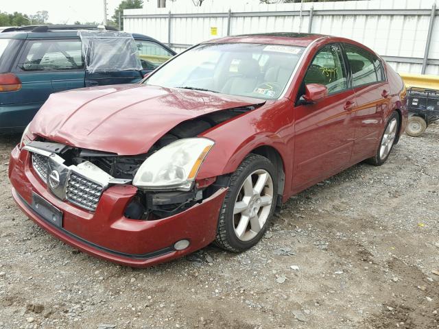 1N4BA41E76C849918 - 2006 NISSAN MAXIMA SE BURGUNDY photo 2