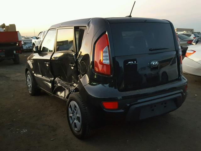 KNDJT2A5XD7530779 - 2013 KIA SOUL BLACK photo 3