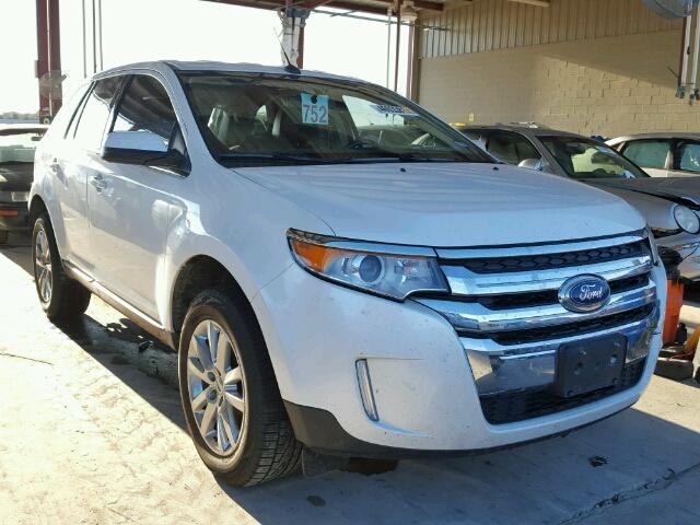 2FMDK3KC3EBA54656 - 2014 FORD EDGE LIMIT WHITE photo 1