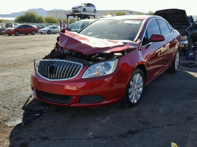 1G4PP5SK6F4218799 - 2015 BUICK VERANO RED photo 2