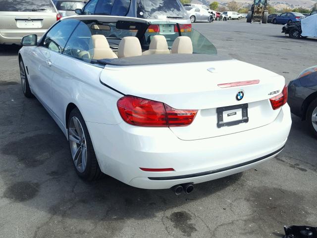 WBA4U7C36H5J55068 - 2017 BMW 430I WHITE photo 3