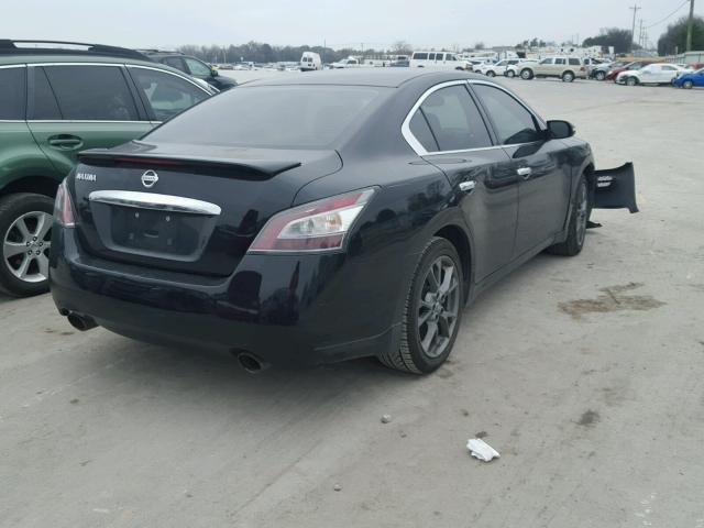 1N4AA5AP1CC822700 - 2012 NISSAN MAXIMA BLACK photo 4