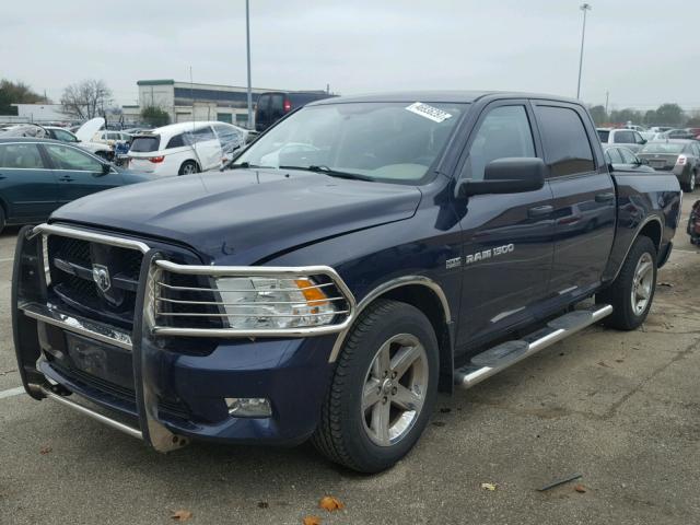 1C6RD7KTXCS340719 - 2012 DODGE RAM 1500 S BLUE photo 2