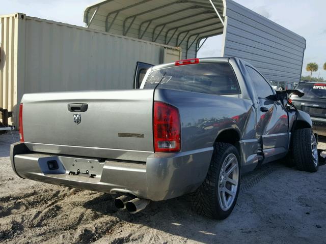 3D3HA16H76G210237 - 2006 DODGE RAM SRT10 GRAY photo 4