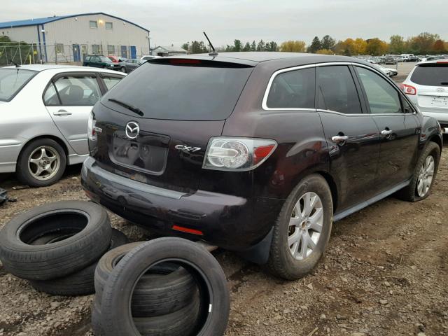 JM3ER293170165495 - 2007 MAZDA CX-7 BURGUNDY photo 4