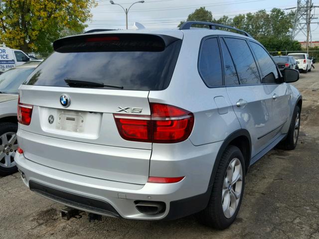 5UXZV8C51CL422441 - 2012 BMW X5 XDRIVE5 SILVER photo 4