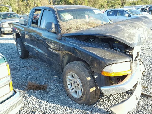 1B7GL2AX71S111308 - 2001 DODGE DAKOTA QUA BLACK photo 1