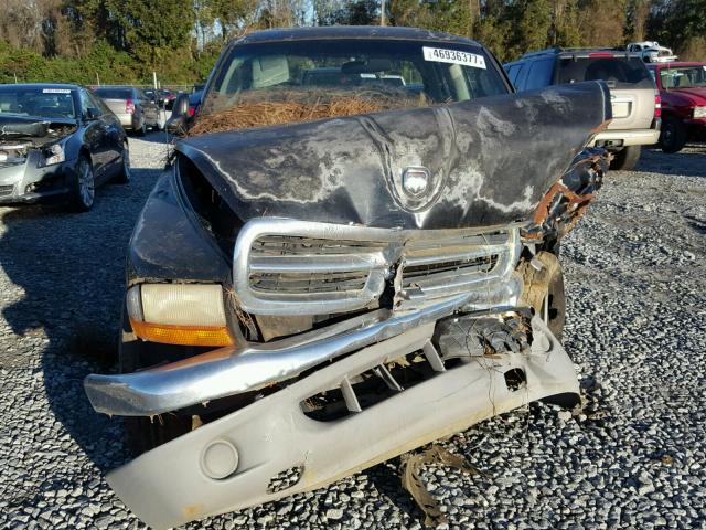 1B7GL2AX71S111308 - 2001 DODGE DAKOTA QUA BLACK photo 10