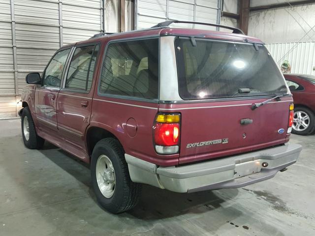 1FMDU35P7TZB00220 - 1996 FORD EXPLORER MAROON photo 3