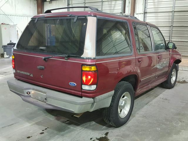 1FMDU35P7TZB00220 - 1996 FORD EXPLORER MAROON photo 4