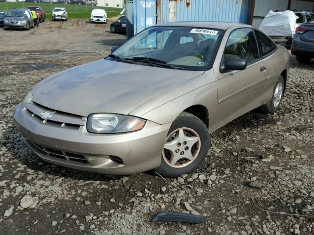 1G1JC12F547156785 - 2004 CHEVROLET CAVALIER TAN photo 2