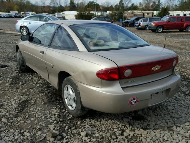 1G1JC12F547156785 - 2004 CHEVROLET CAVALIER TAN photo 3