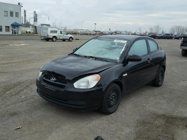 KMHCN35C28U056573 - 2008 HYUNDAI ACCENT BAS BLACK photo 2