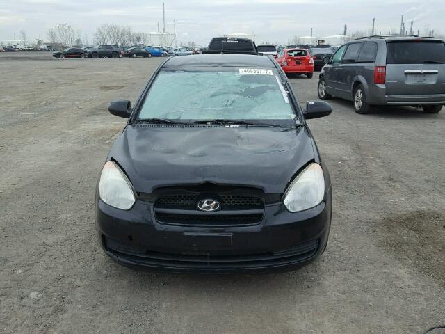 KMHCN35C28U056573 - 2008 HYUNDAI ACCENT BAS BLACK photo 9