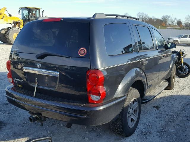 1D4HB48N16F170591 - 2006 DODGE DURANGO SL BLACK photo 4