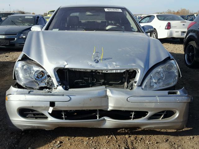 WDBNG84J04A399395 - 2004 MERCEDES-BENZ S 500 4MAT SILVER photo 7