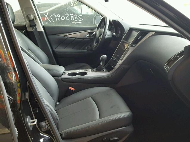 JN1BV7AP7EM670534 - 2014 INFINITI Q50 BASE BLACK photo 5
