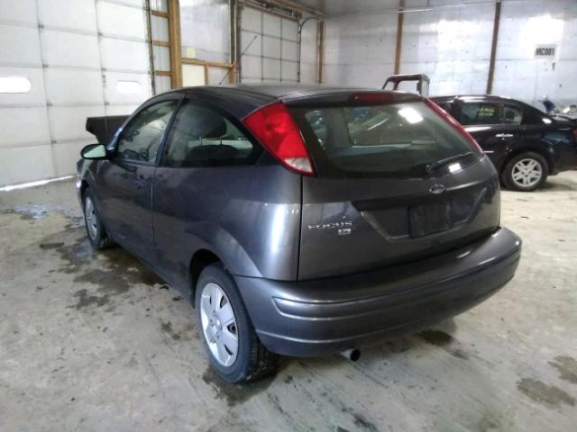 1FAFP31N87W344500 - 2007 FORD FOCUS ZX3 GRAY photo 3