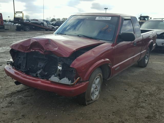 1GCCS19W2Y8295166 - 2000 CHEVROLET S TRUCK S1 RED photo 2