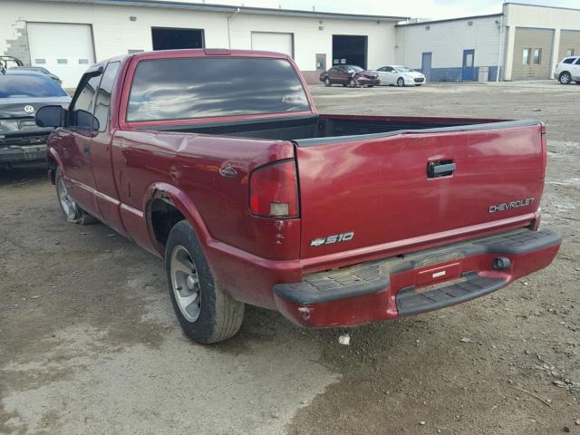 1GCCS19W2Y8295166 - 2000 CHEVROLET S TRUCK S1 RED photo 3