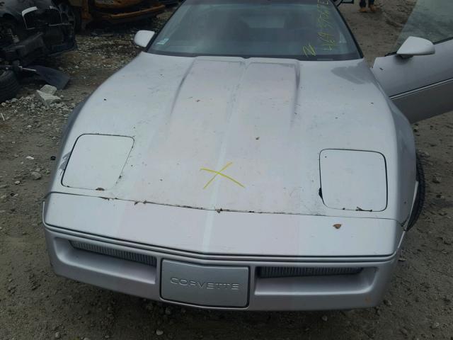 1G1AY0789E5110492 - 1984 CHEVROLET CORVETTE SILVER photo 7