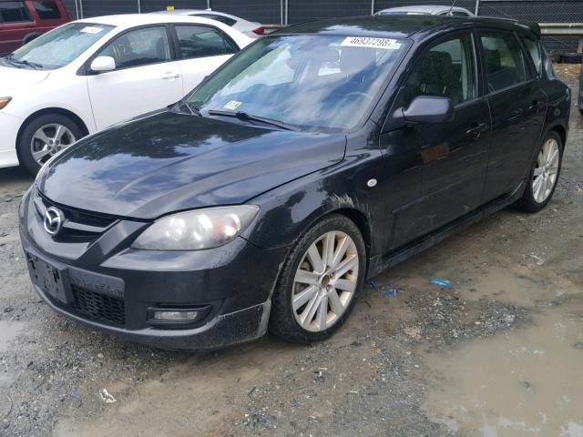 JM1BK34LX81162040 - 2008 MAZDA SPEED 3 BLACK photo 2