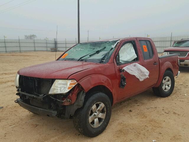 1N6AD0ER2CC442259 - 2012 NISSAN FRONTIER S MAROON photo 2