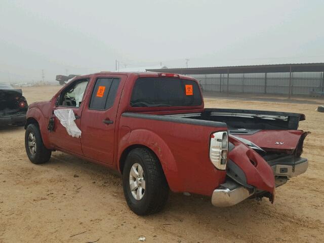 1N6AD0ER2CC442259 - 2012 NISSAN FRONTIER S MAROON photo 3