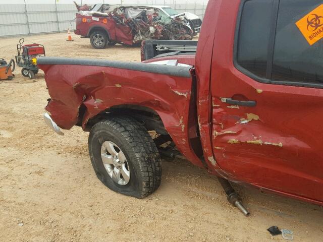 1N6AD0ER2CC442259 - 2012 NISSAN FRONTIER S MAROON photo 9