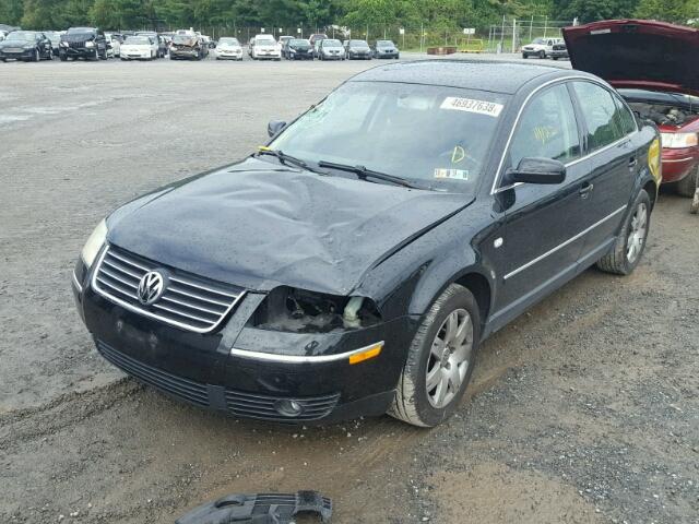 WVWRH63B83P180842 - 2003 VOLKSWAGEN PASSAT GLX BLACK photo 2