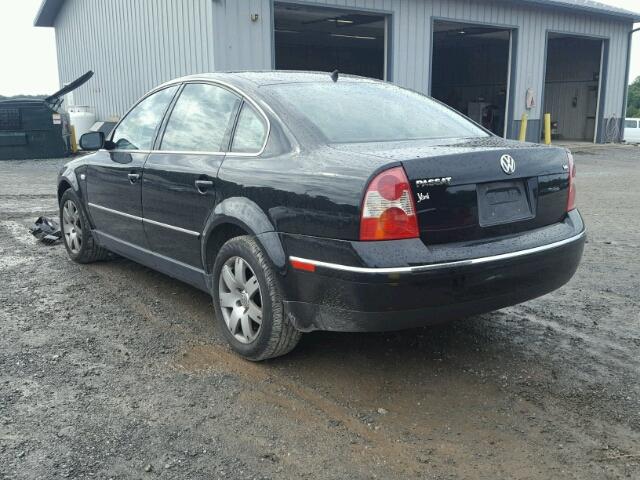 WVWRH63B83P180842 - 2003 VOLKSWAGEN PASSAT GLX BLACK photo 3