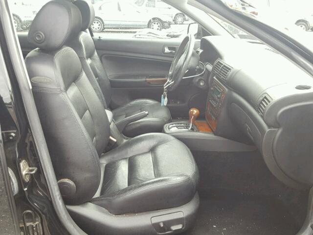 WVWRH63B83P180842 - 2003 VOLKSWAGEN PASSAT GLX BLACK photo 5