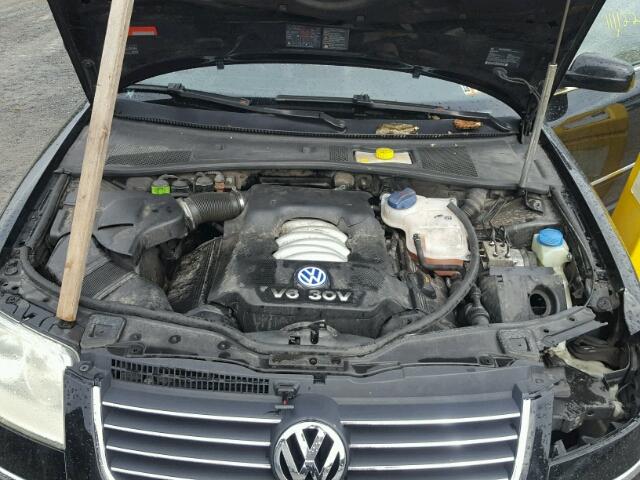 WVWRH63B83P180842 - 2003 VOLKSWAGEN PASSAT GLX BLACK photo 7