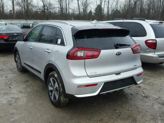 KNDCC3LC3H5068710 - 2017 KIA NIRO EX GRAY photo 3