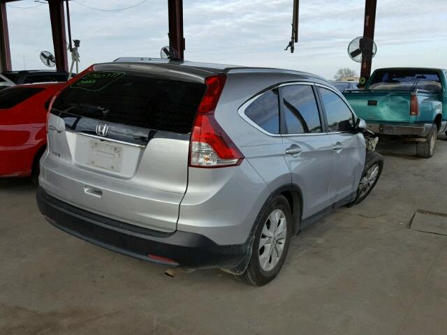 5J6RM3H76CL003514 - 2012 HONDA CR-V EXL SILVER photo 4