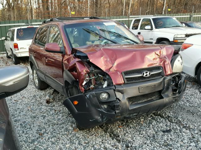 KM8JN72D76U363374 - 2006 HYUNDAI TUCSON GLS RED photo 1