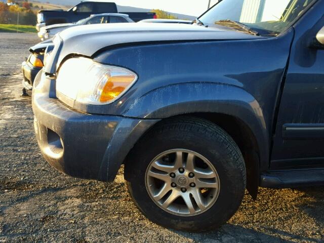 5TDBT44AX6S270899 - 2006 TOYOTA SEQUOIA SR BLUE photo 9