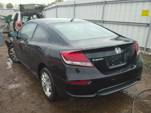 2HGFG3B58EH514571 - 2014 HONDA CIVIC LX BLACK photo 3